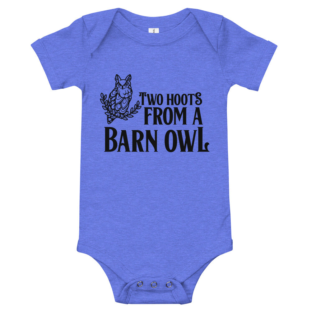 Two Hoots from a Barn Owl / Baby Onesie