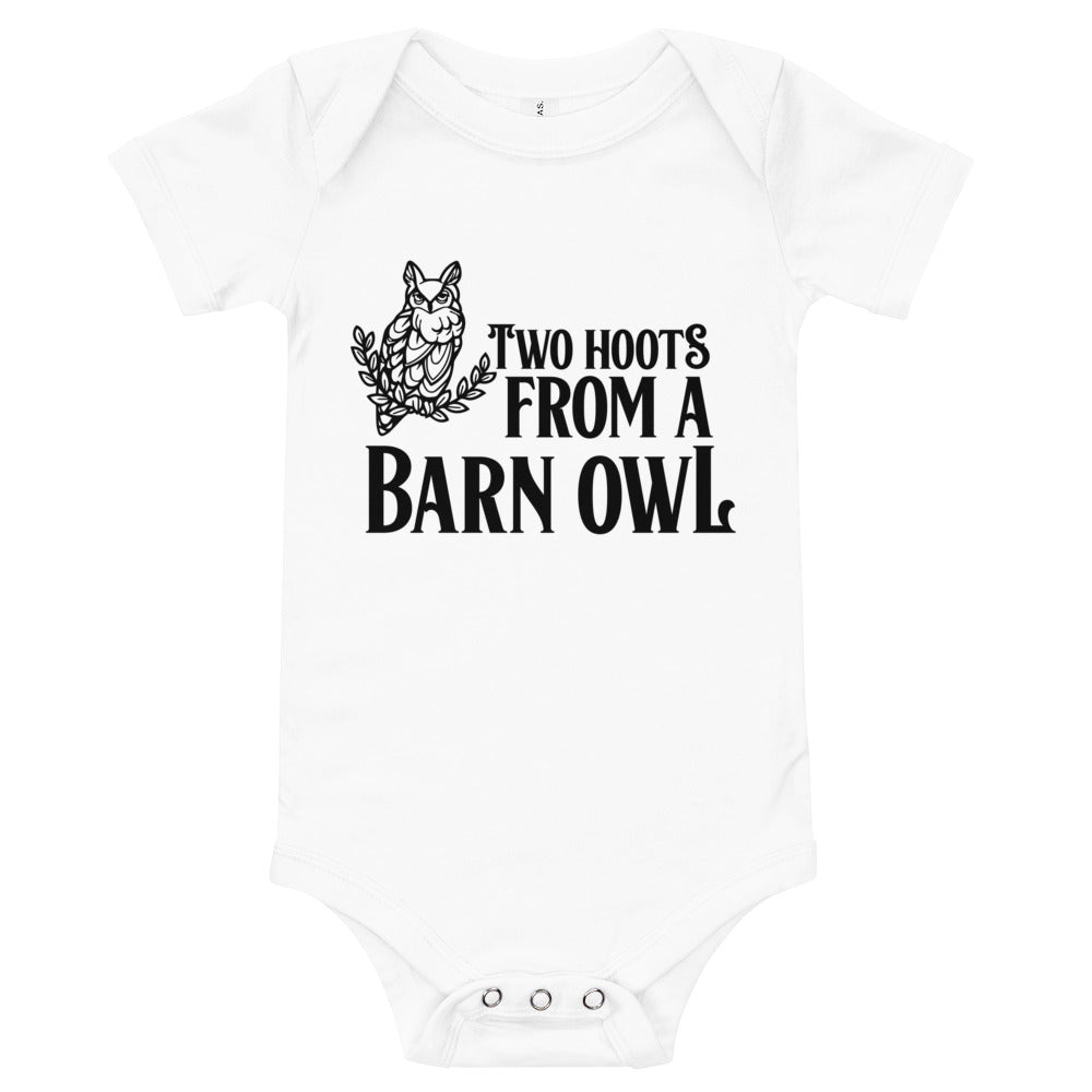 Two Hoots from a Barn Owl / Baby Onesie