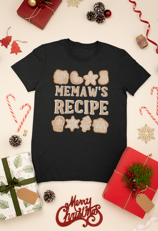 MeMaw’s Recipe Christmas Cookies | Unisex T-shirt