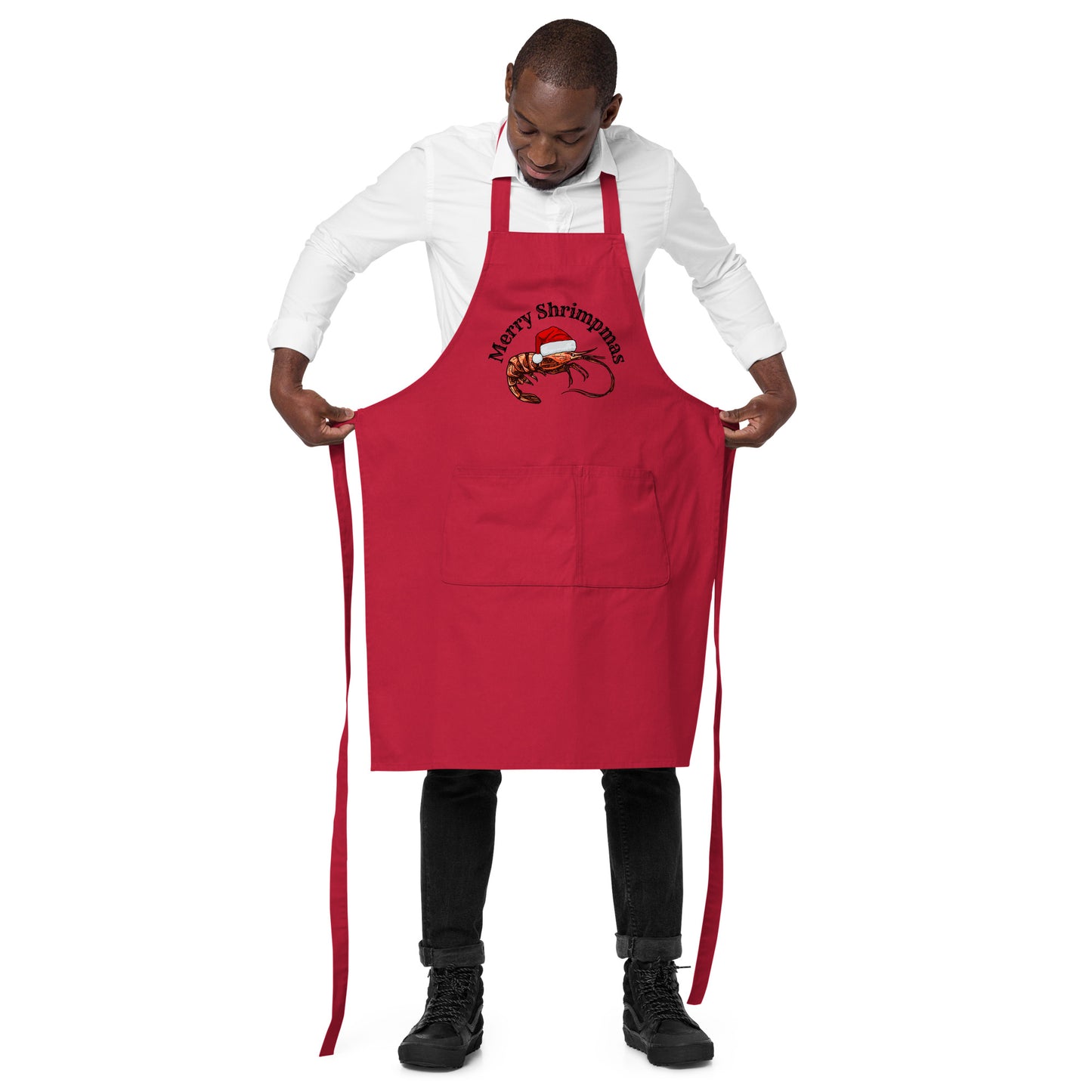 Merry Shrimpmas | Organic cotton apron