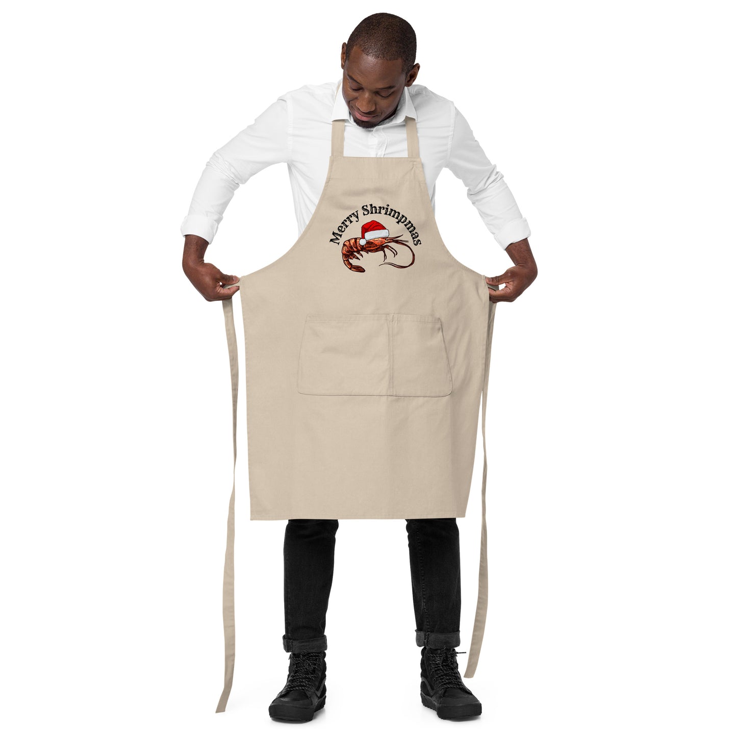 Merry Shrimpmas | Organic cotton apron