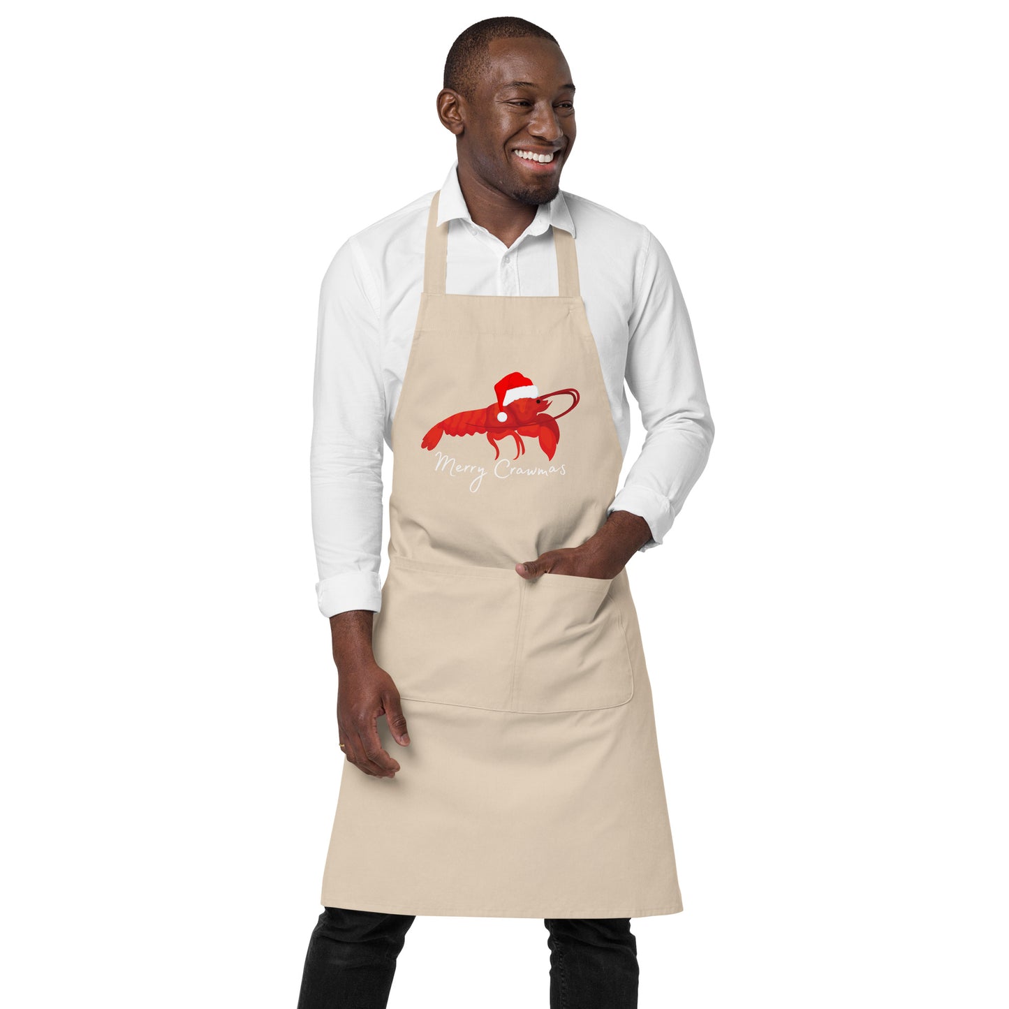 Merry Crawmas | Organic cotton apron