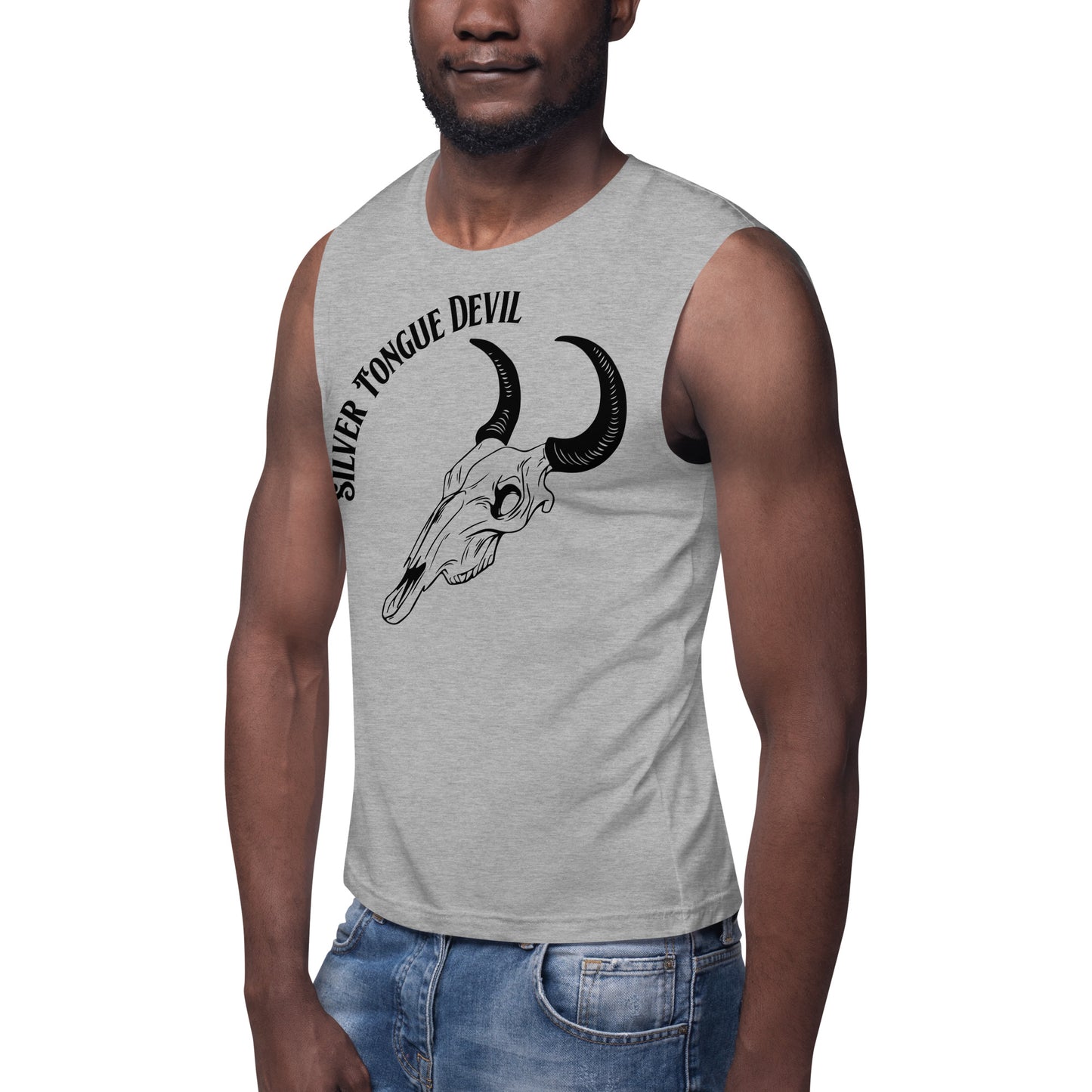 Silver Tongue Devil / Unisex Muscle Shirt