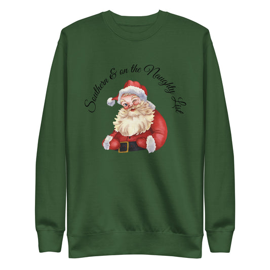 Southern & on the Naughty List | Unisex Premium Sweatshirt