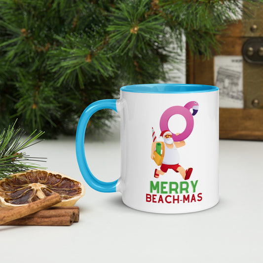 Merry Beach-mas | Mug with Color Inside