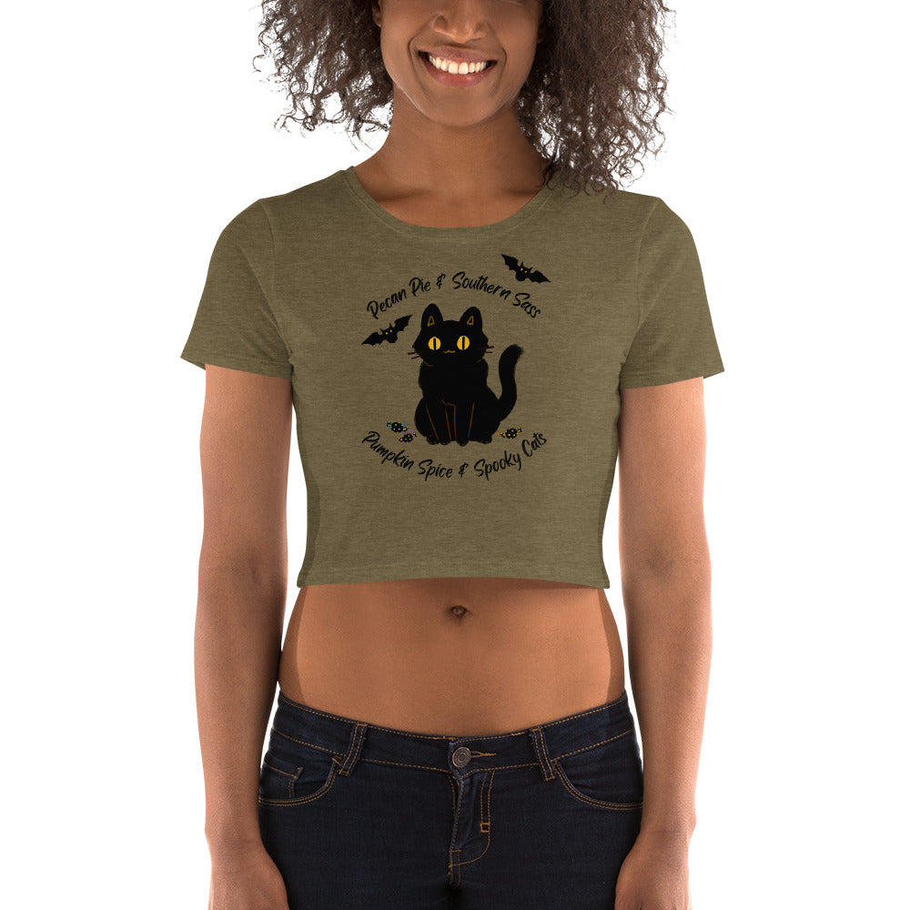 Spooky Cat | Crop Tee