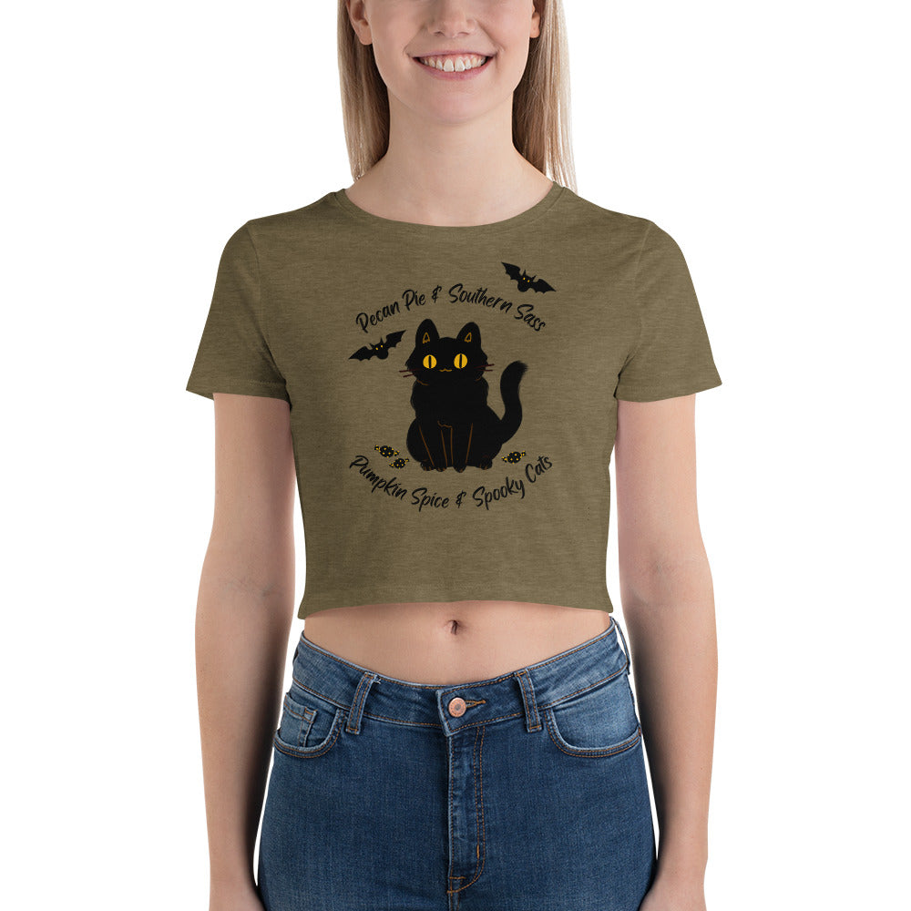 Spooky Cat | Crop Tee