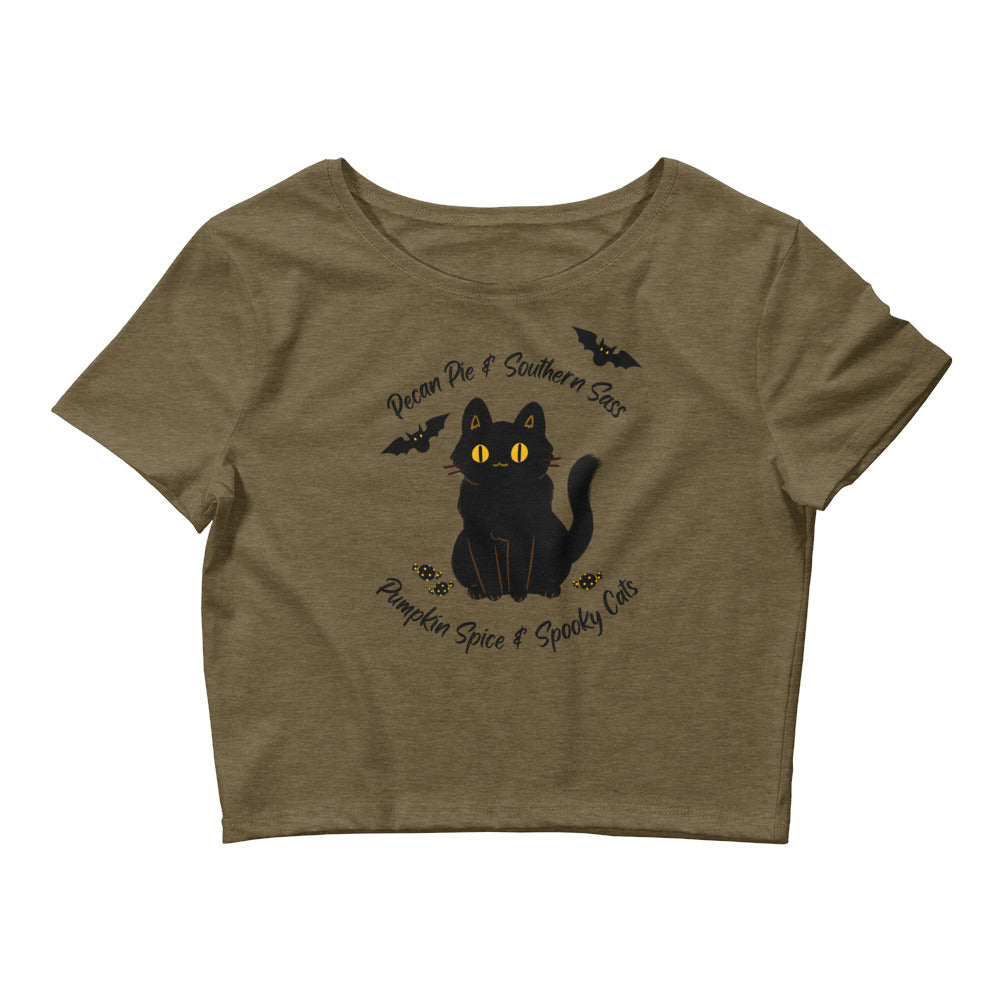 Spooky Cat | Crop Tee