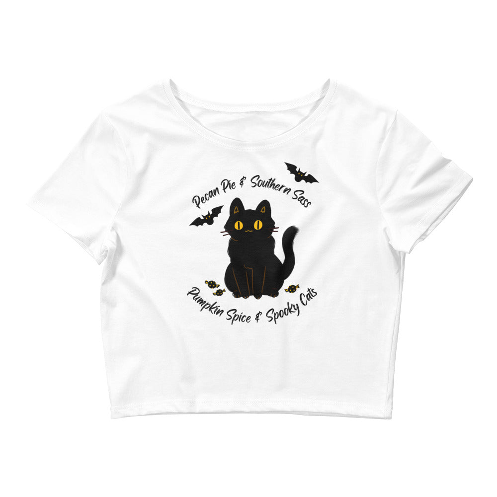 Spooky Cat | Crop Tee