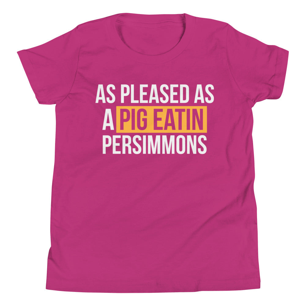 As Pleased As a Pig Eating Persimmons / Kids T-Shirt