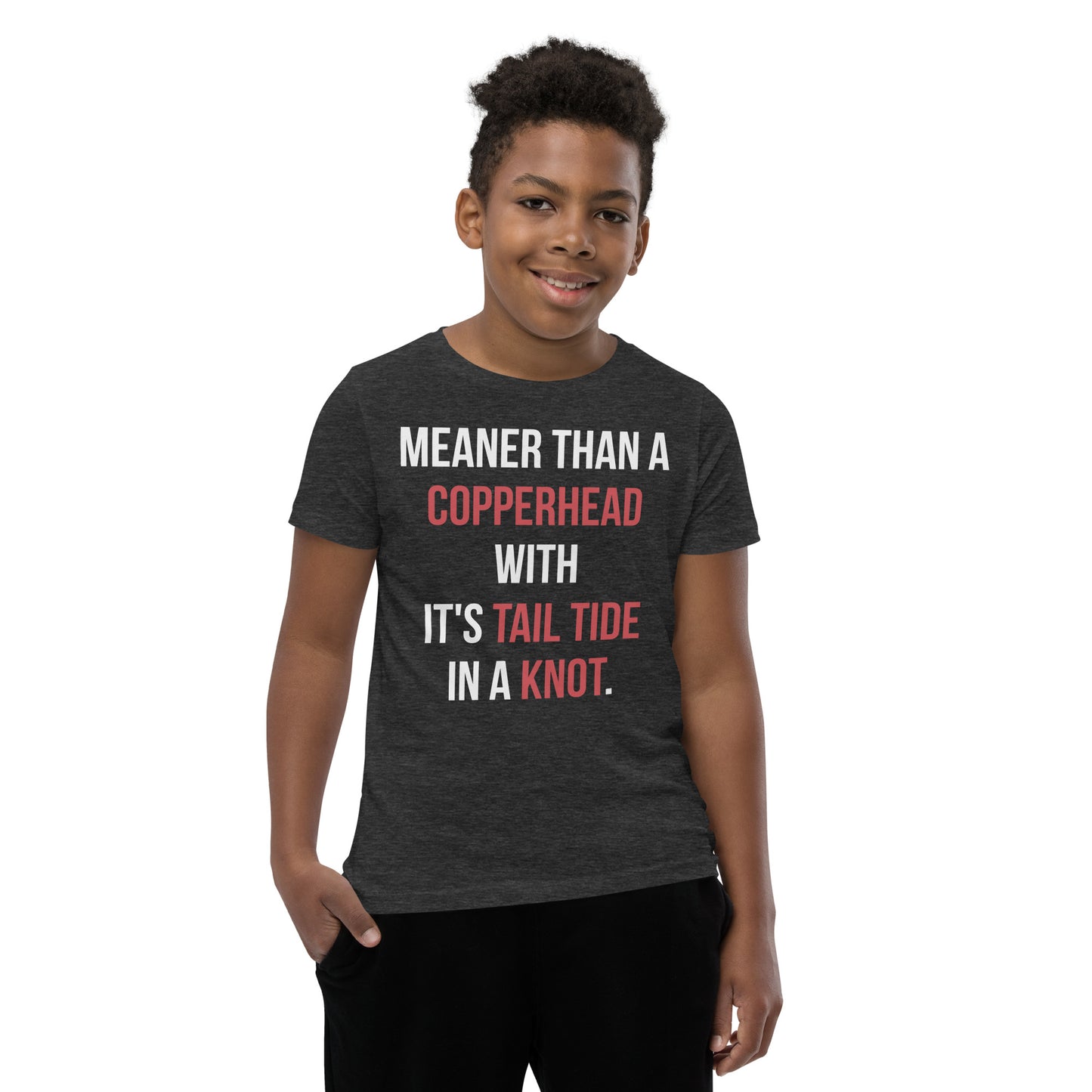 Meaner than a Copperhead with it's Tail in a Knot / Kids T-Shirt