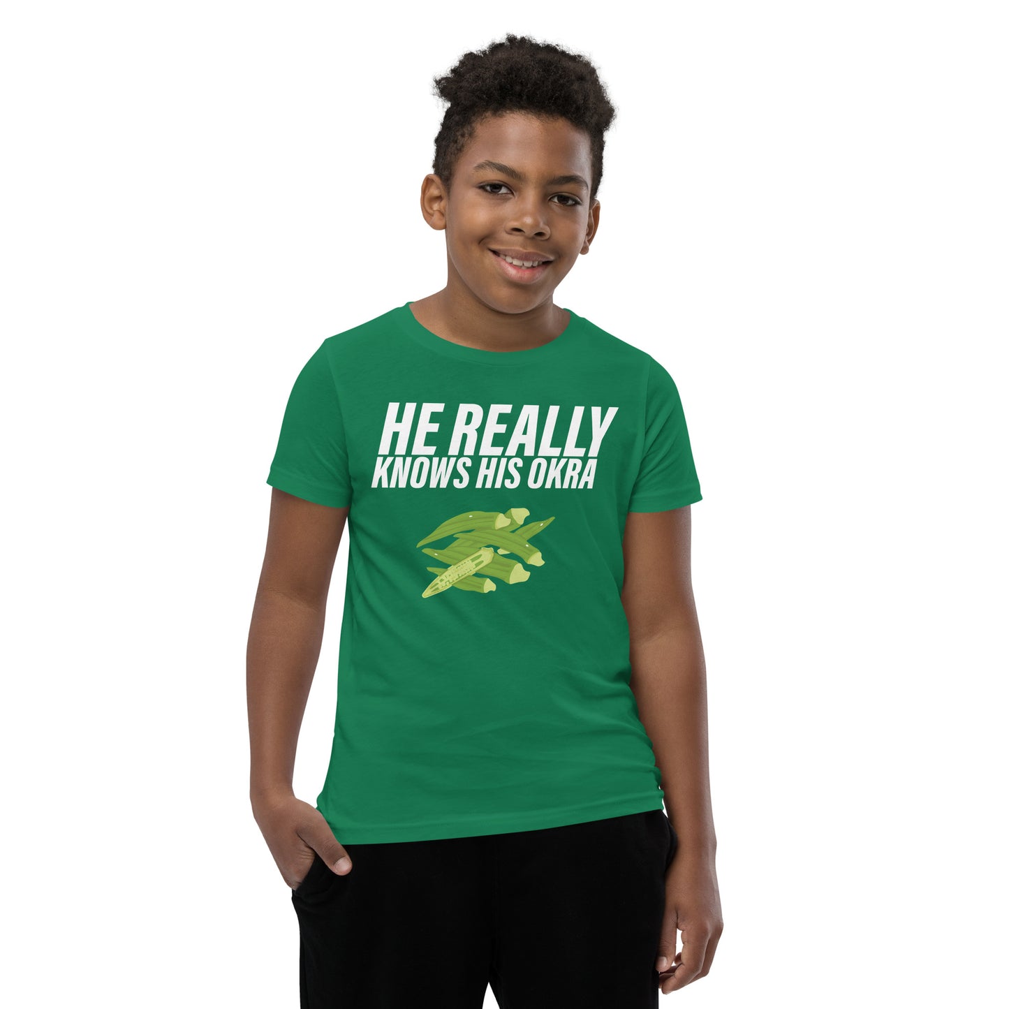 He Really Knows His Okra / Kids T-Shirt