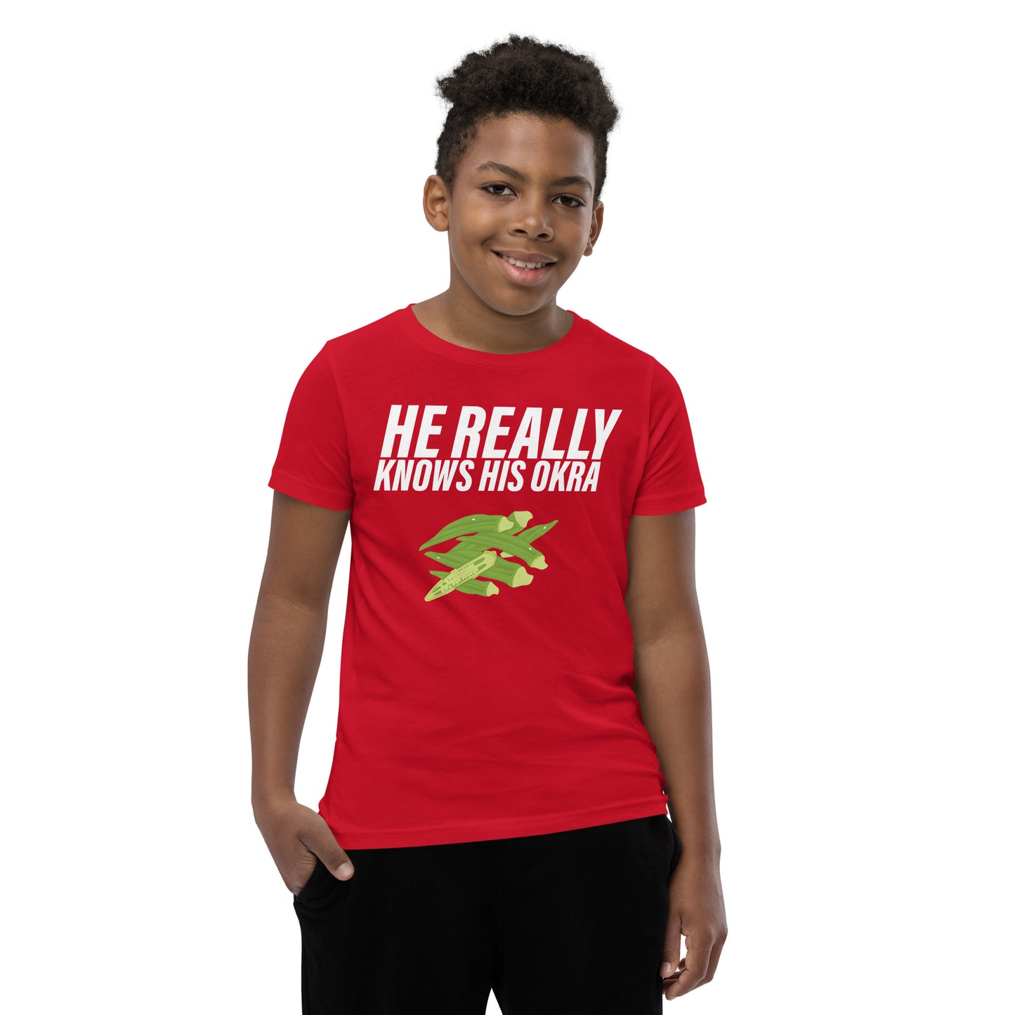 He Really Knows His Okra / Kids T-Shirt