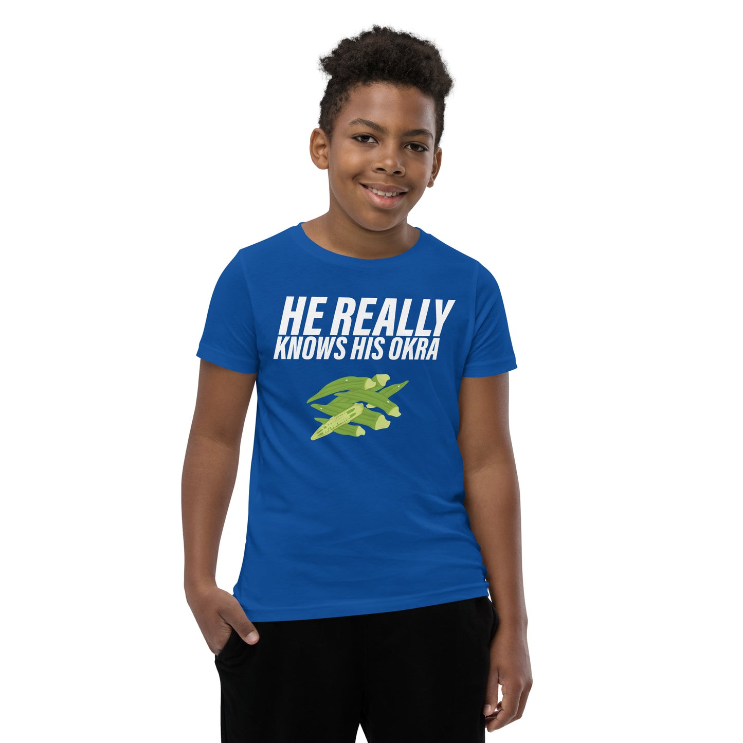 He Really Knows His Okra / Kids T-Shirt